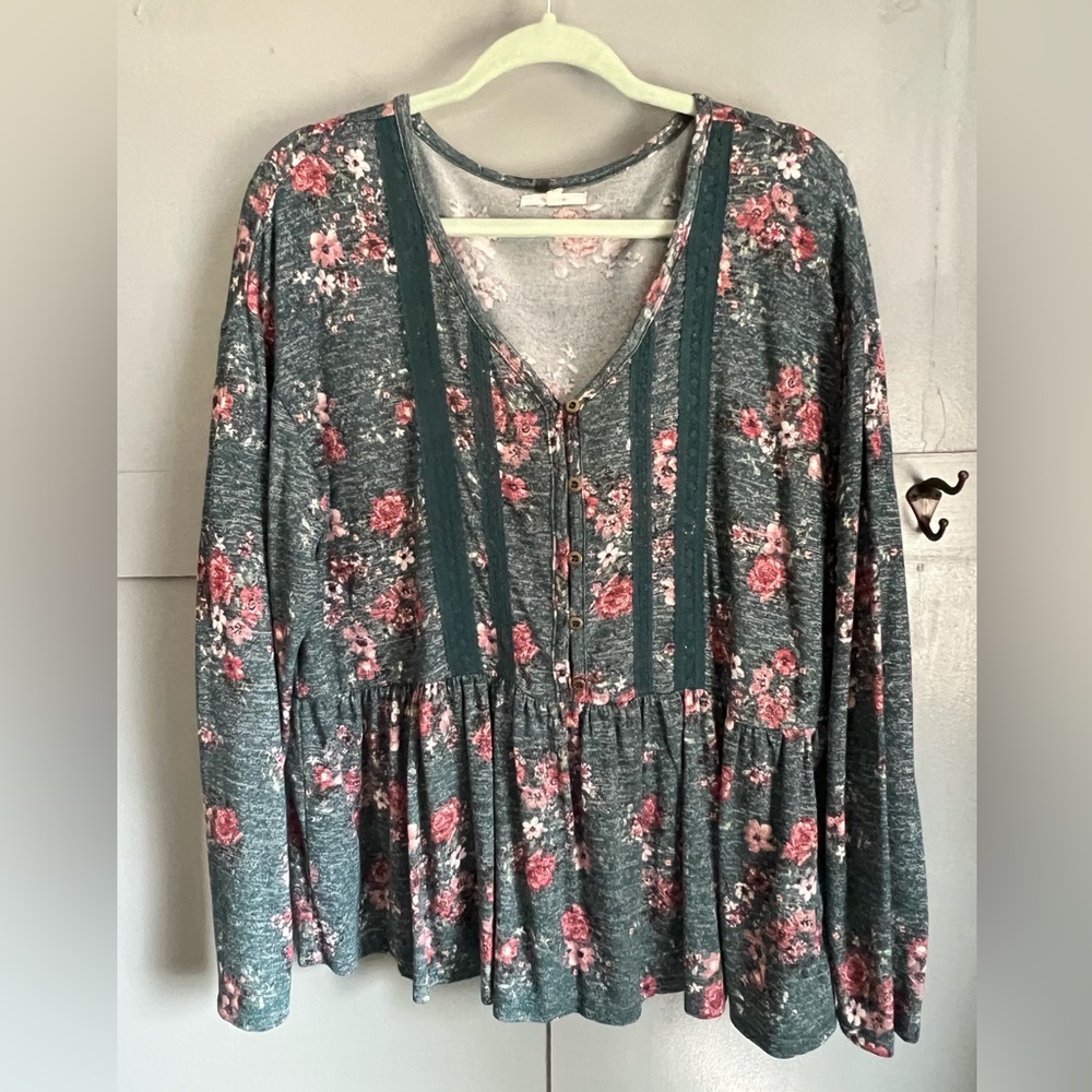 Maurices Floral Top - XL